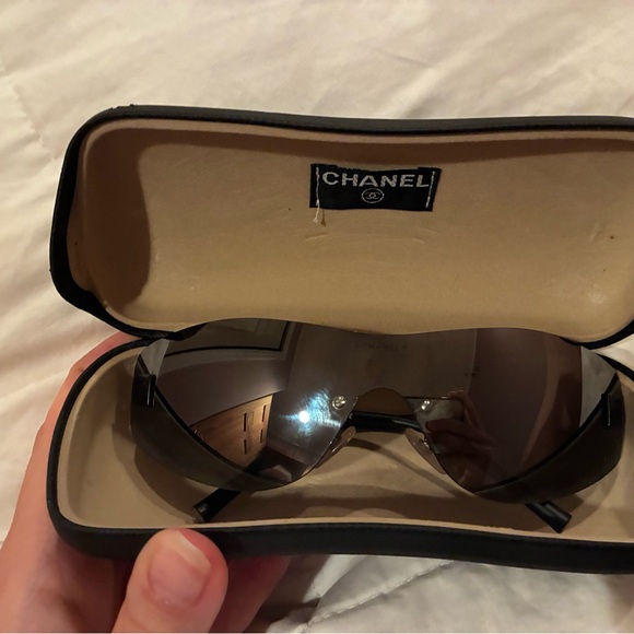 CHANEL Other - CHANEL Shield Sunglasses in Black